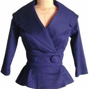 Sz 6 Trashy Diva Courtney jacket in Cobalt blue